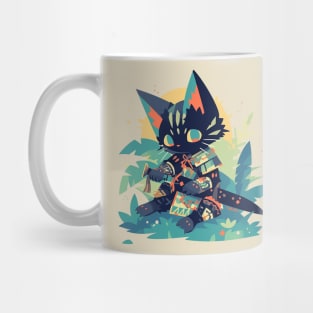 samurai cat Mug